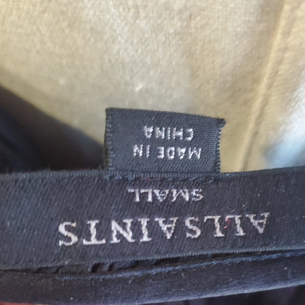 All Saints Strapless Black Dress - Picture 8 of 8